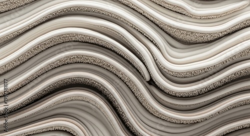 Elegant rippled abstract pattern with subtle earthy tones