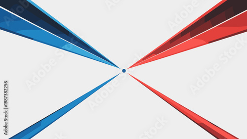 Minimalist clock icon with electric blue beam hands - for futuristic design