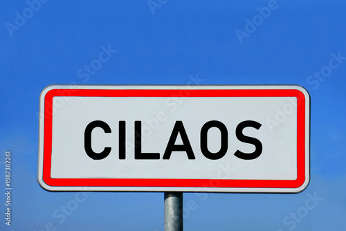 place-name sign Cilaos