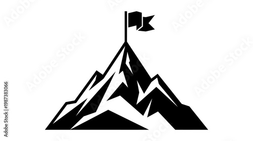 vector illustration of tent and house in snowy mountain landscape nature icon design concept winter holiday logo cartoon silhouette