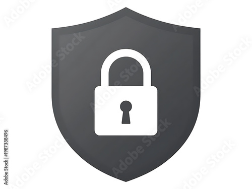 A 3d web icon featuring a secure padlock with a key provides a safe symbol for internet privacy and computer password protection on a white vector background