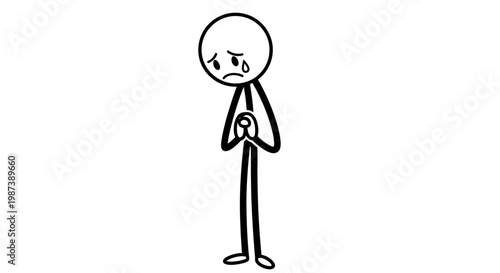 A simple line drawing of a puzzled businessman with a question mark.