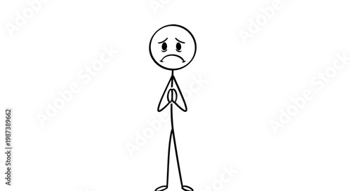 A simple line drawing of a puzzled businessman with a question mark.