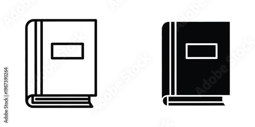 Two different styles of closed notebooks displayed side by side.