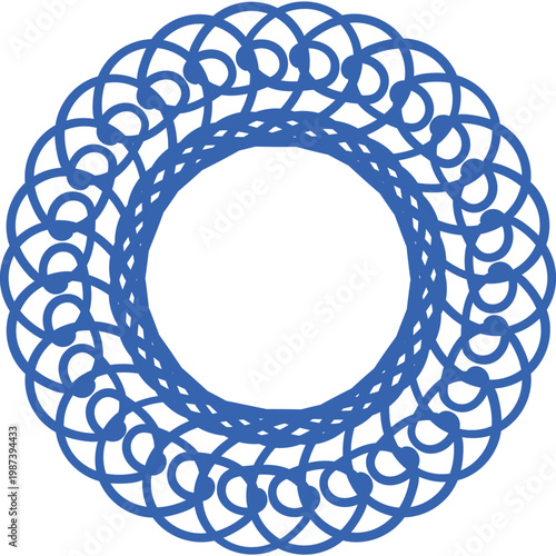abstract round ornament
