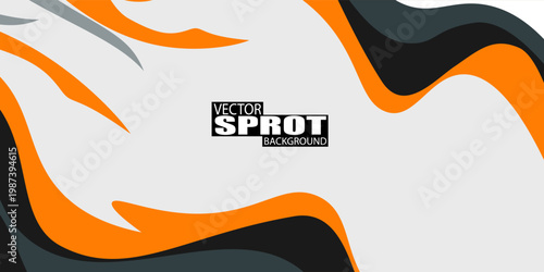 Curved wavy geometric stripes background. Sporty Racing car design for vehicle vinyl wrap and car branding