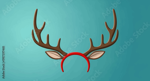 A tribal vector illustration of a wild deer head featuring majestic antlers and fire elements designed as a symbolic hunting trophy or nature logo