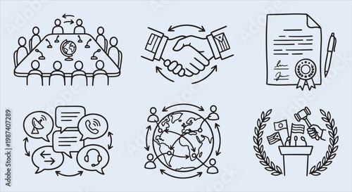 Diplomacy & Negotiation Icons