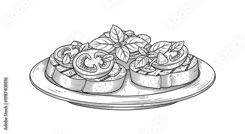 Delicious sushi rolls on a plate.