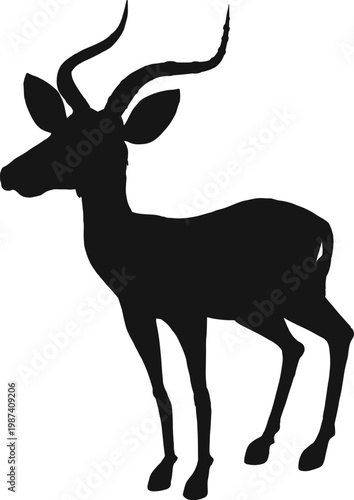 deer silhouette vector