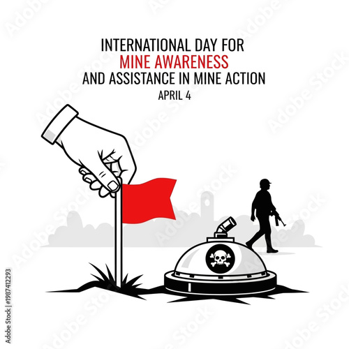 International day for mine awareness and assistance a somber illustration