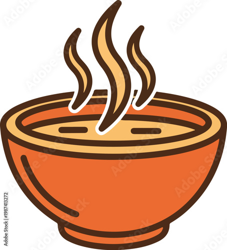 Steaming Hot Bowl of Soup or Coffee.