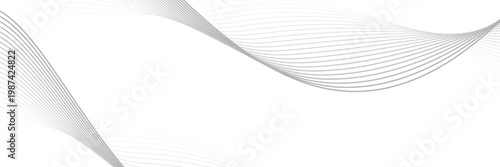 Horizontal line pattern. From thin line to thick. Parallel stripe. Black streak on white background. Straight gradation stripes. Abstract geometric patern.