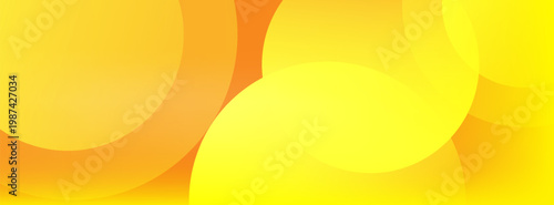 Abstract Radiant Yellow and Orange Overlapping Circle Gradient Background for Modern Design