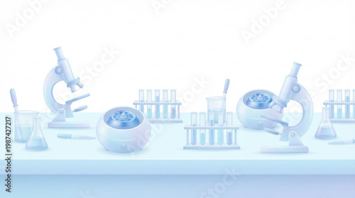 Laboratory equipment for science experiments.