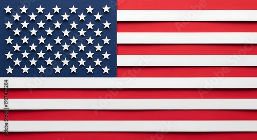 American Flag Background Closeup Patriotic USA Design