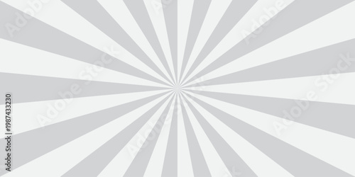 Abstract gray and white sunbeam ray sum light sunbrust texture design.