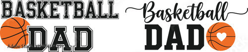 Happy fathers day basketball dad celebrate with a sports themed design for the best basketball loving father