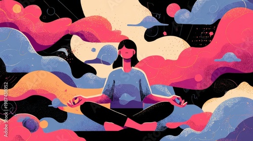 mindfulness practice illustration