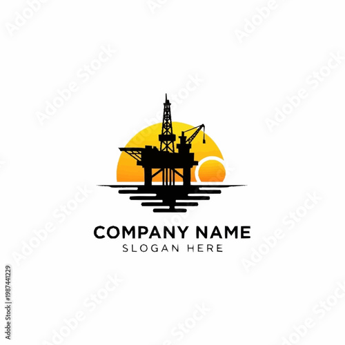 Oil Rig Drilling Platform Structure.