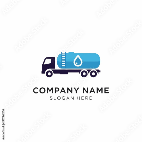 Water Tanker Truck Vehicle Transportation.