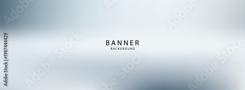 Subtle and professional vector banner background. Smooth grey-blue gradient with centered 'BANNER BACKGROUND' text. Modern, clean design.