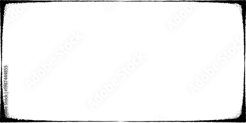 Simple black and white page frame with clean border and curled corner design