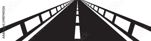 Highway Road Transport Icon silhouette