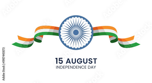 Indian Independence Day Celebration Symbol.