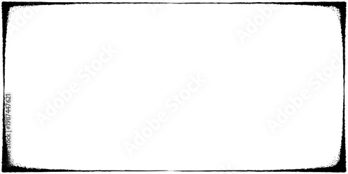 Simple black and white vector frame border design on a blank background for text and business use