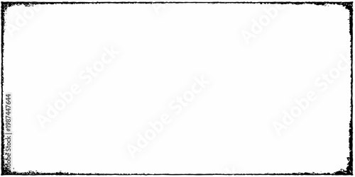 Simple black and white frame border design on a blank background for business and creative use