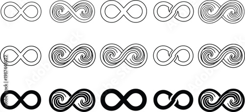 Intricate black and white knot patterns a celtic inspired design collection