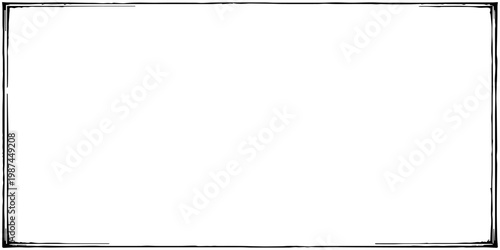 Simple blank white frame with clean border for text design and business use