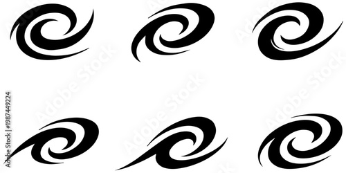 Floral decorative vector set of numbers with ornamental swirl leaf pattern design