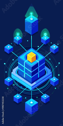 Blockchain network architecture with central node