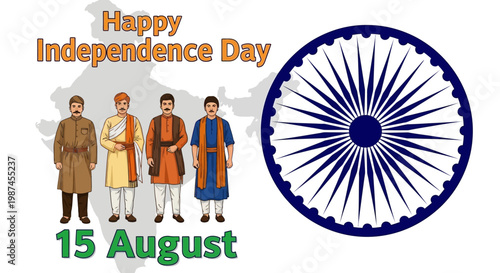 Indian Independence Day Celebration Concept.