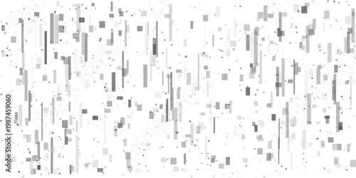 Canvastavla Grayscale macro-block fragmentation background