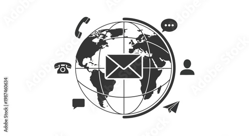 Global Communication and Contact Methods Around the World.