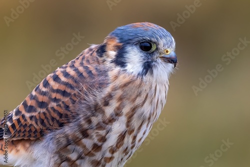 Portrait of an american kestrel 