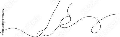 A minimalist, abstract illustration of a sewing needle threading a delicate, flowing line, symbolizing creativity and craftsmanship