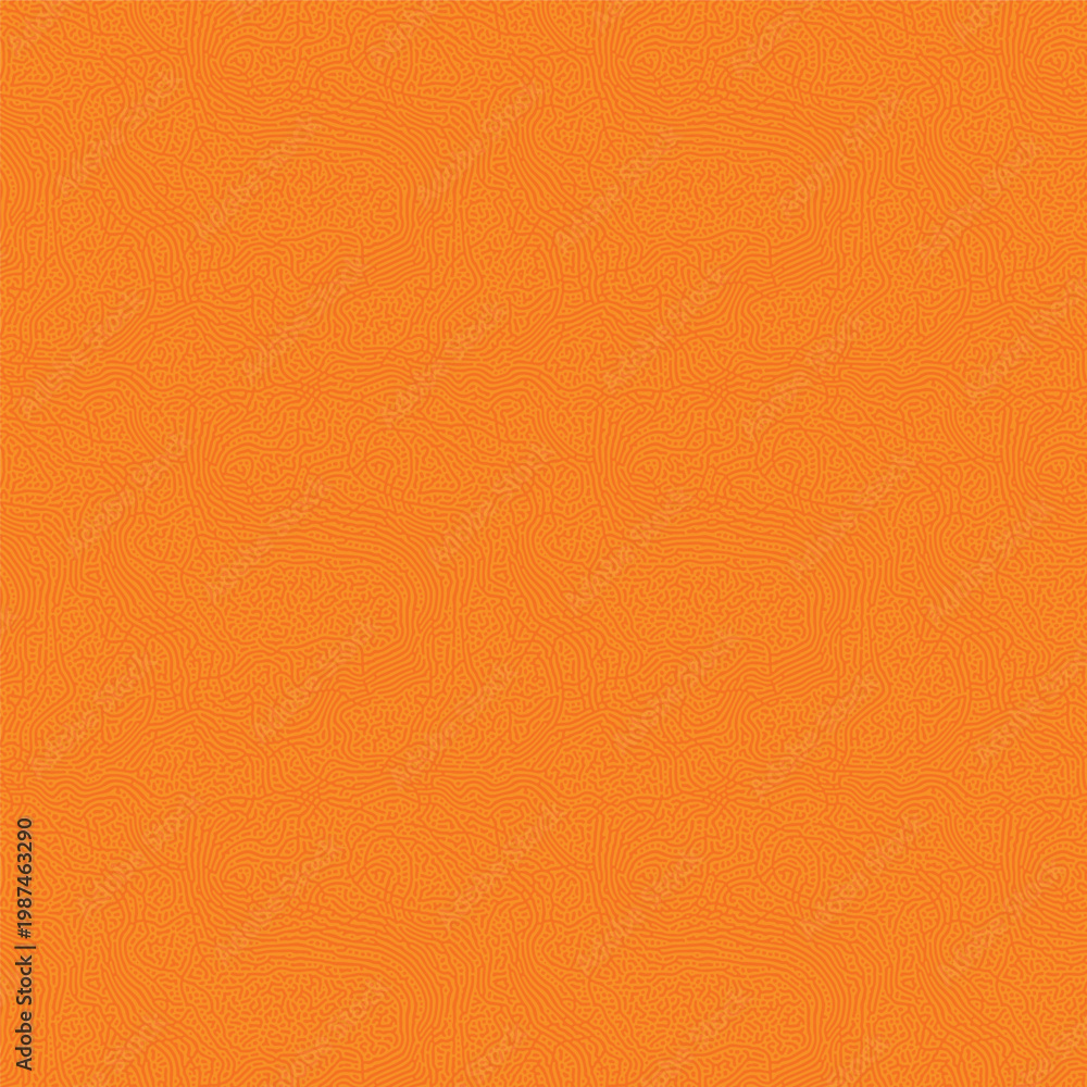 Naklejka premium Abstract Orange Topographic Line Pattern Background with Wavy Contour Texture