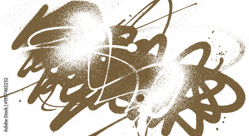 Brown abstract spray paint scribble texture background with paint splash abstract scribble background creative distressed textural vandalism artistic contemporary energetic handcrafted