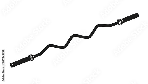 Wine bottle with black silhouette curved line and cork detail for beverage infographic or label design