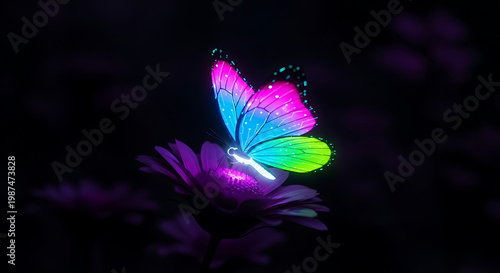 butterfly on purple flower