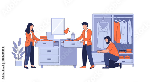 People Shopping for Clothing in a Fashion Store