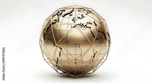 golden christmas ball