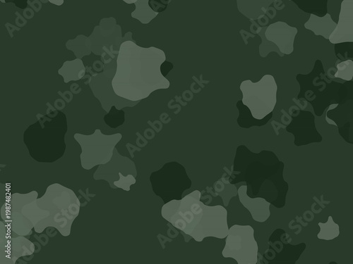 Organic Camo Pattern Military Green Nature Design