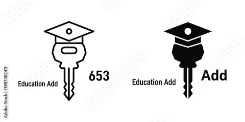 Comparison of educational app icons with numerical and action labels