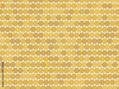 Honeycomb Drip Pattern Hexagon Honey Background