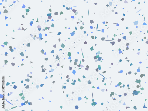 Colorful Terrazzo Fragments Organic Stone Mosaic Background